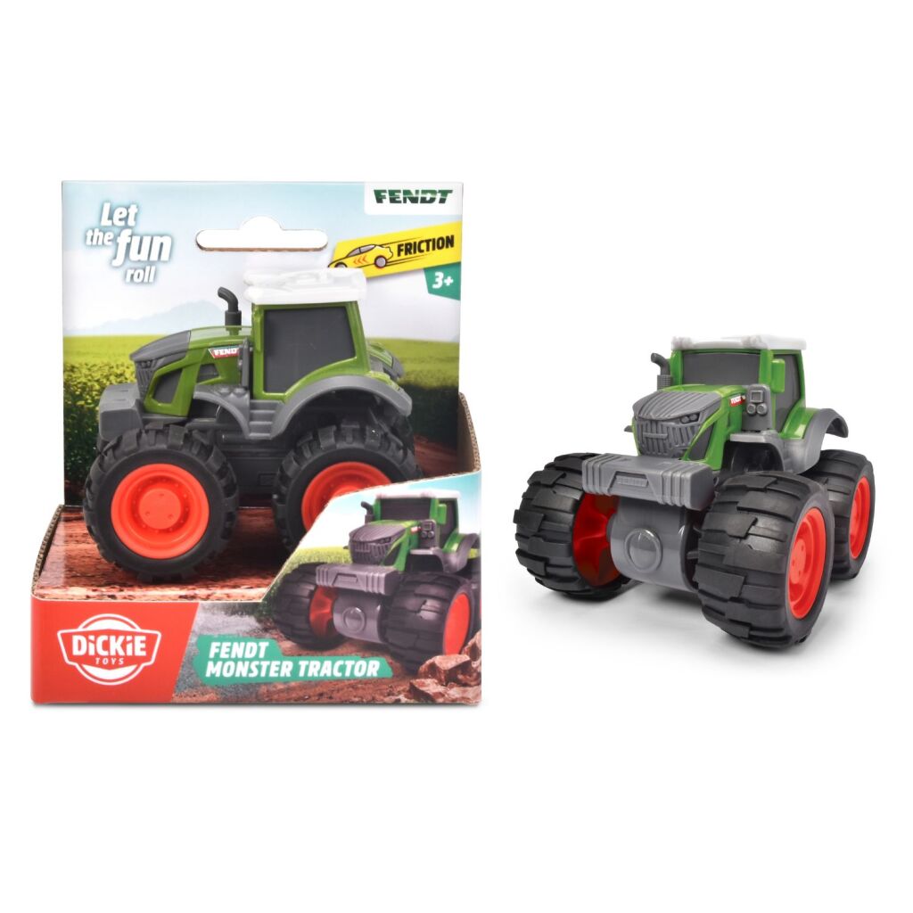 Dickie Toys Fendt Monster traktor s trením 9 cm