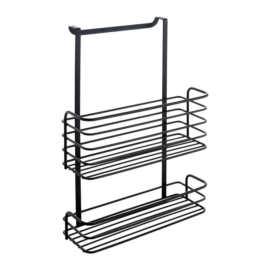 Dvojitý závesný kôš Metaltex Galileo 26x12x36 cm matná čierna/kov