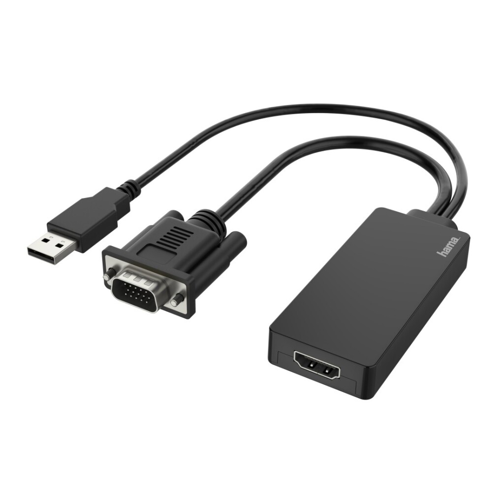 Hama video adaptér VGA+USB zástrčka - HDMI® pripojenie Full HD 1080p