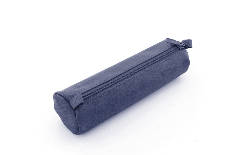 Juscha JU-43139 Peračník Alassio Pravá koža Modrý 21x6cm