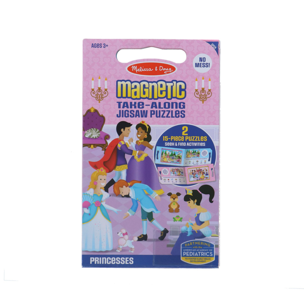 Melissa & Doug Magnetické puzzle Princezná 2x 15 dielikov