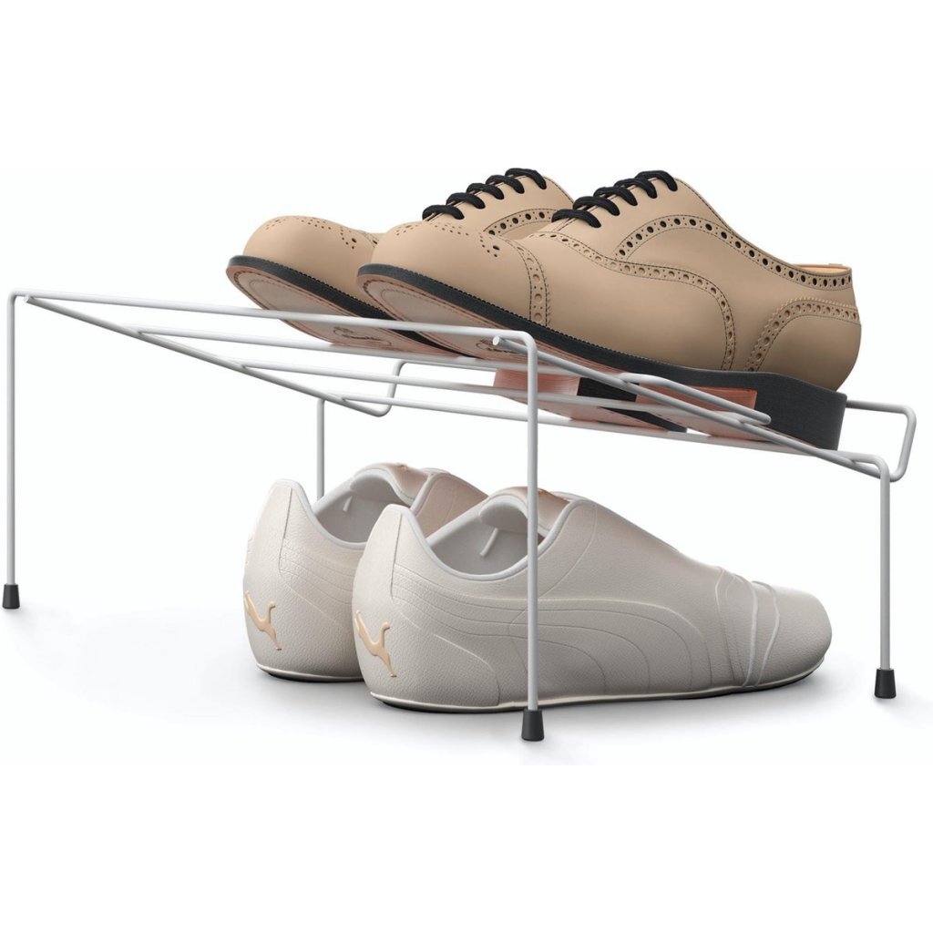 Stojan na topánky Metaltex Cipok 42x24x17 cm 2 kusy biely