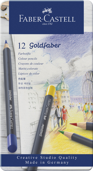 Farebné ceruzky Faber-Castell FC-114712 Goldfaber, 12 kusov