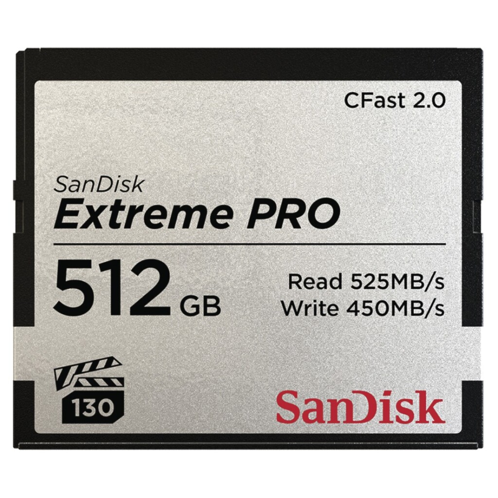 SanDisk Extreme Pro CFast 2.0 525 MB/s 512 GB
