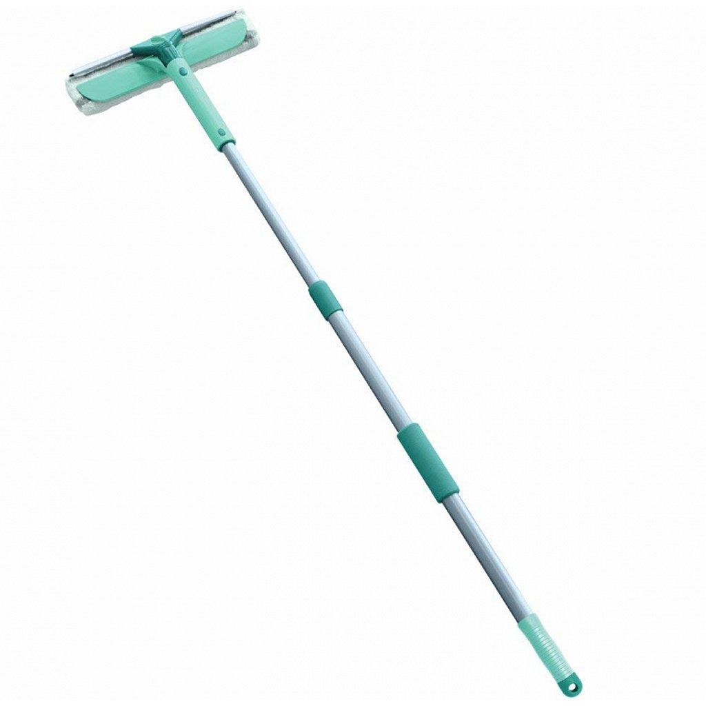 Leifheit 55238 Klasická stierka na okná s teleskopickou rukoväťou a handričkou 30x90-135 cm