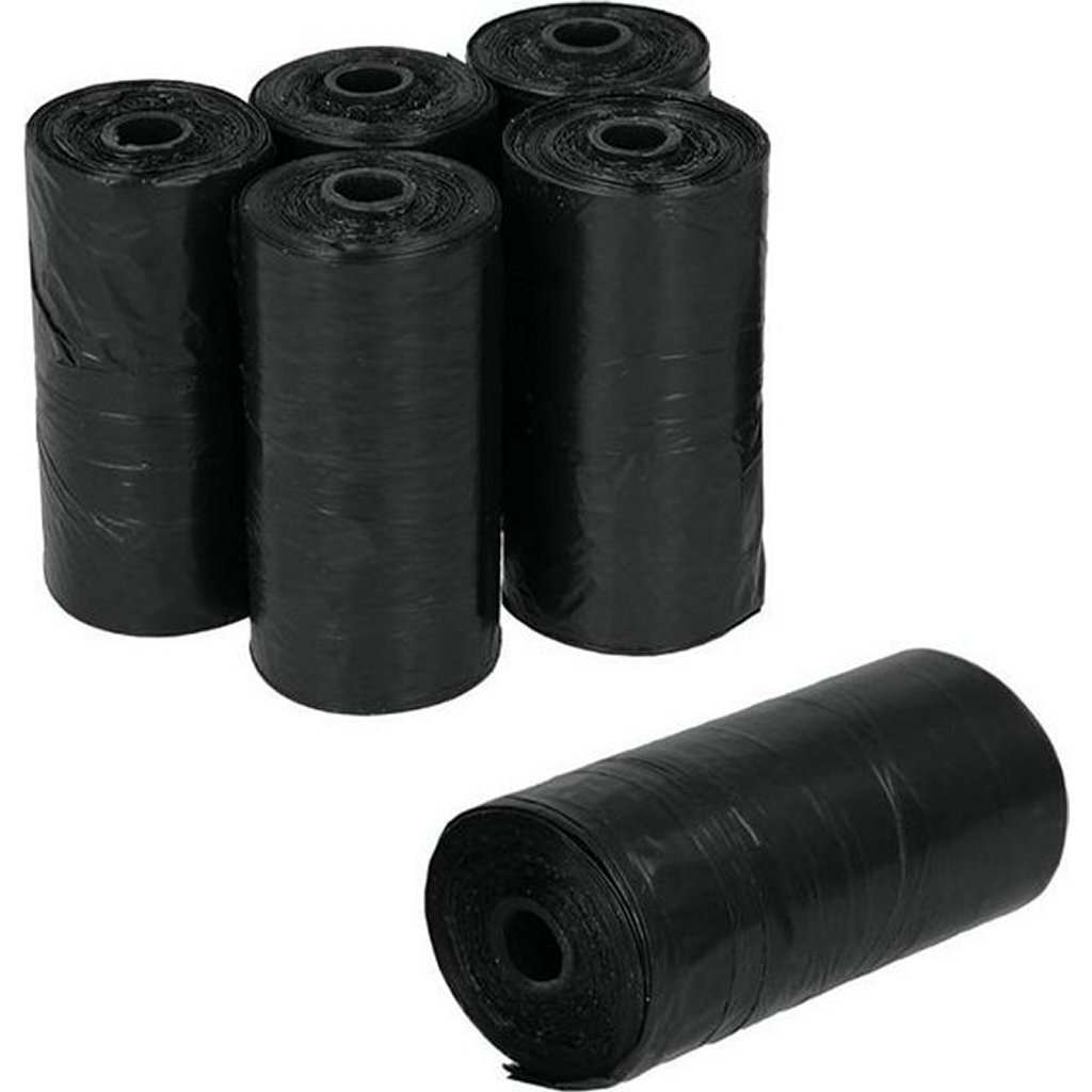 Vrecká na hovienka Metaltex Best Friends 23x23 cm 120 kusov čierne