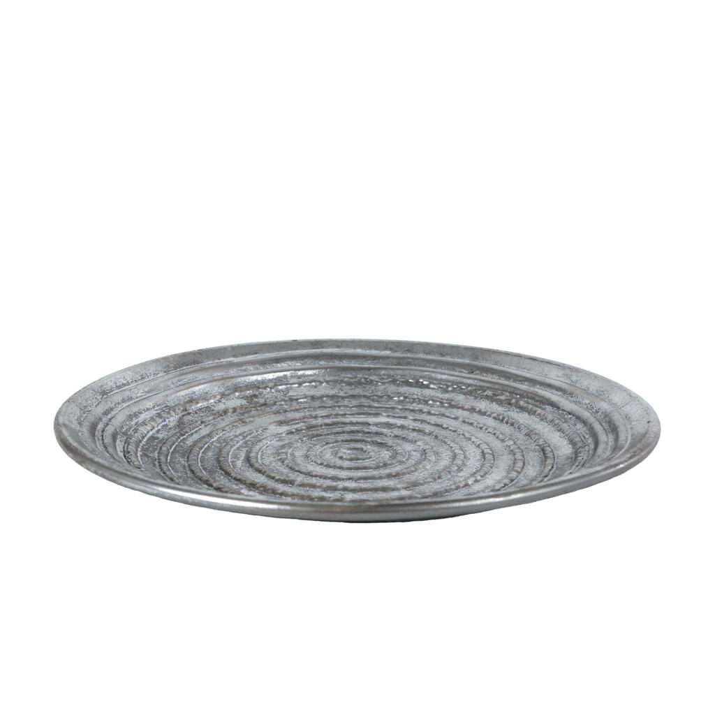 Kovový podnos Ceara 39x39x2 cm strieborný