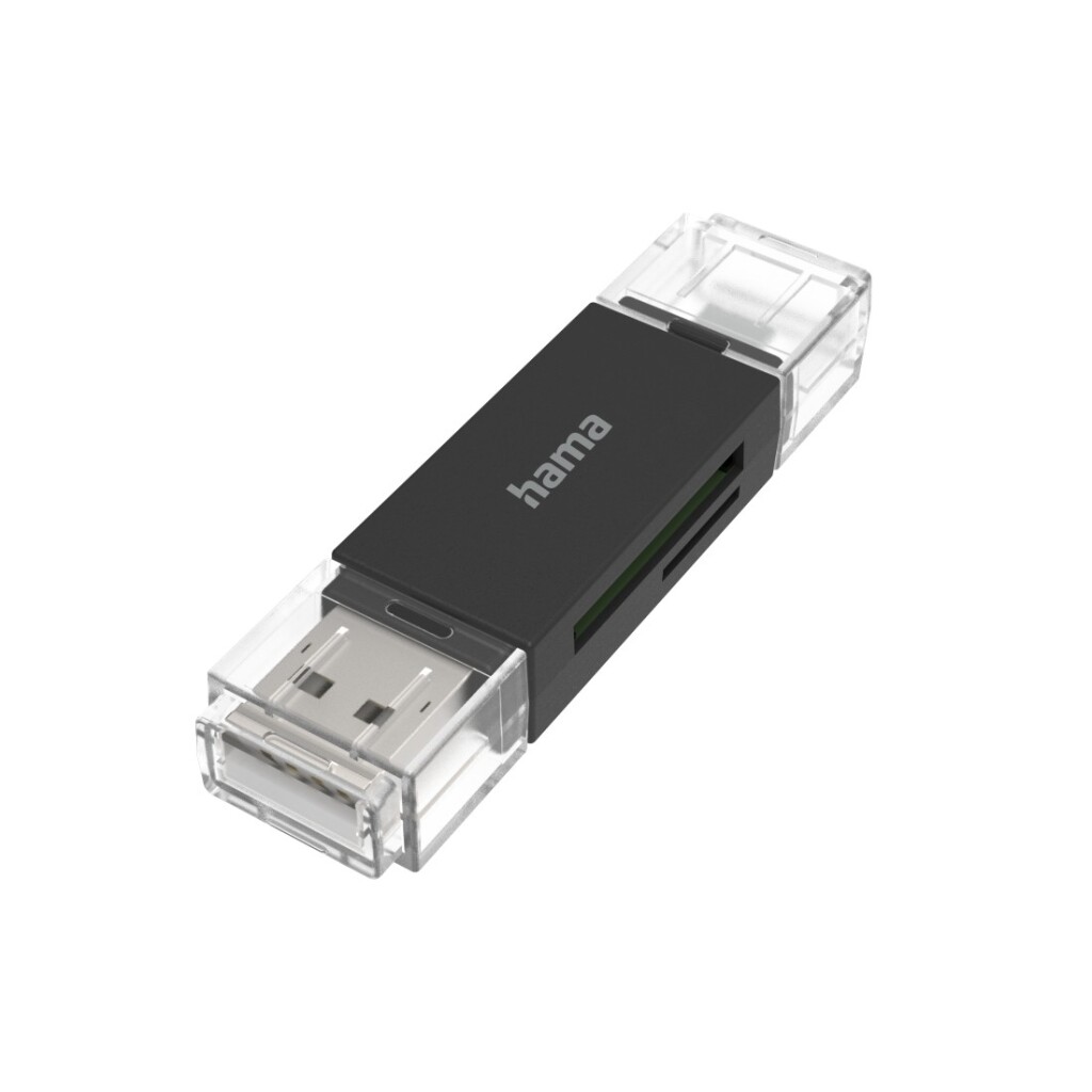 Čítačka kariet Hama USB OTG USB-A + Micro-USB USB 2.0 SD/microSD