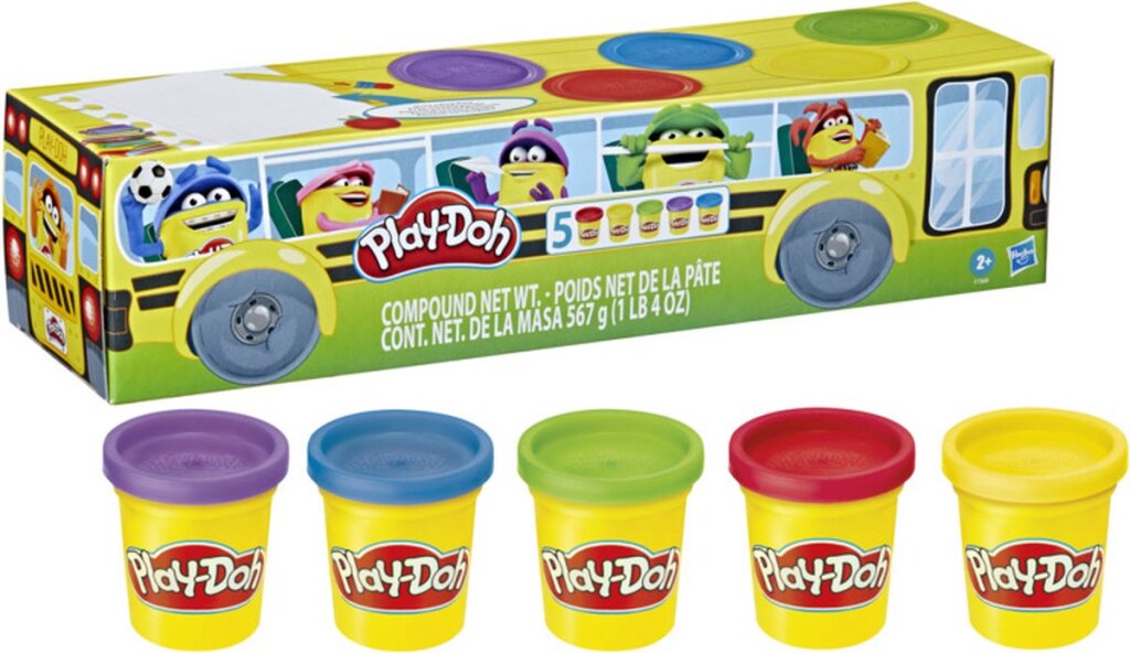 Modelovacia hmota Play-Doh Back to School, balenie 5 kusov