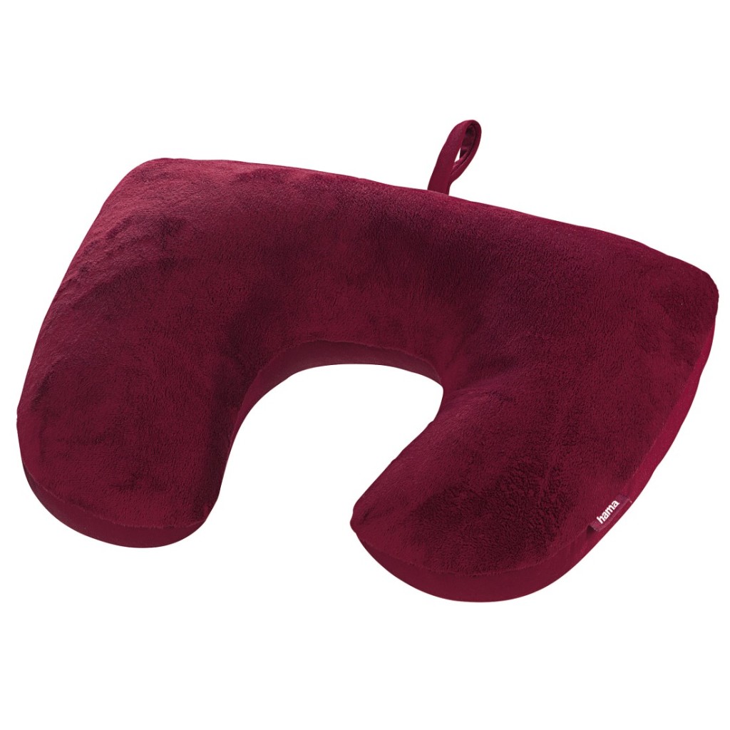 Cestovný vankúš Hama 2v1 Micro Pearls Bordeaux