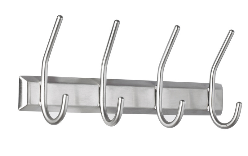 Nástenná skriňa Alco AL-2841, strieborná, 4 háčiky vrátane montážneho materiálu