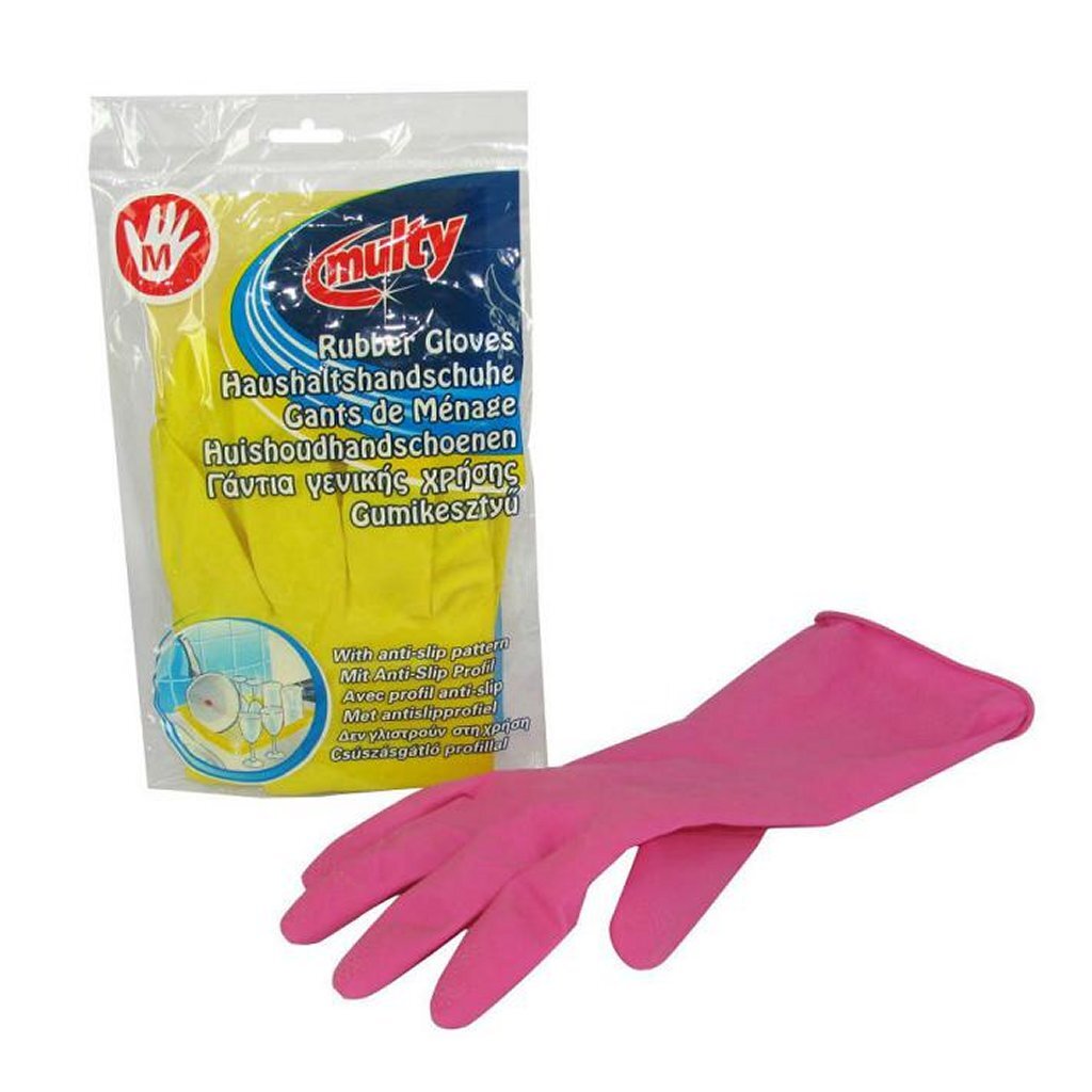 Rukavice do domácnosti Multy Gumové M Žlté