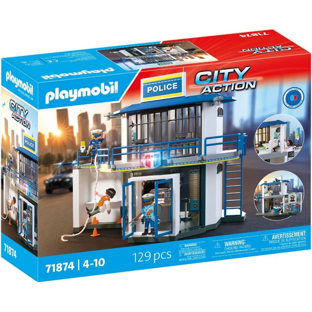 Playmobil 71874 City Action Policajná stanica s vyšetrovacou miestnosťou