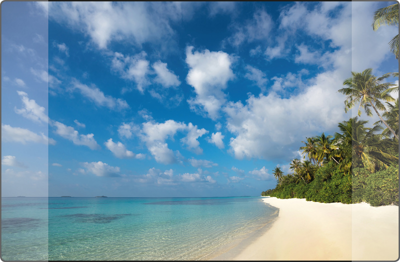 Kangaro K-0014D114 Podložka na písací stôl PP 38x58cm Plážový dizajn