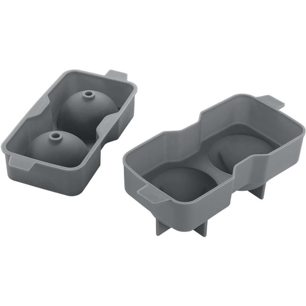 Formičky na ľad Metaltex 6 cm silikónové/sivé, 2 kusy