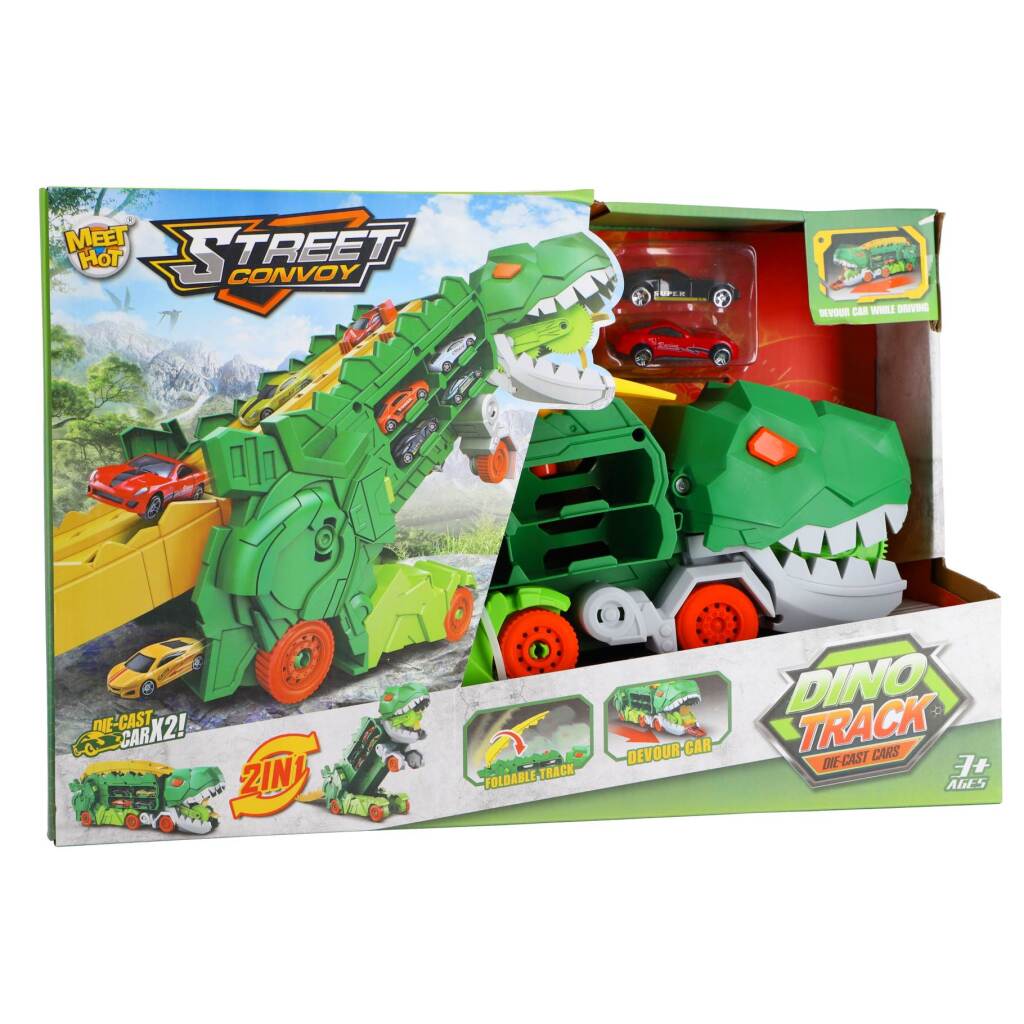 Transportér Dino + 2 modely vozidiel odlievaných z tlakovej zliatiny