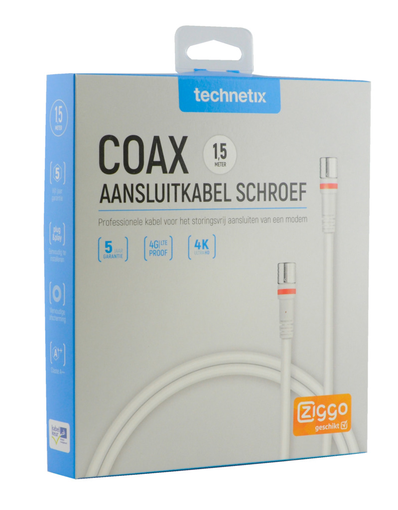 Kábel Technetix F-Con pre modem 1,5 m