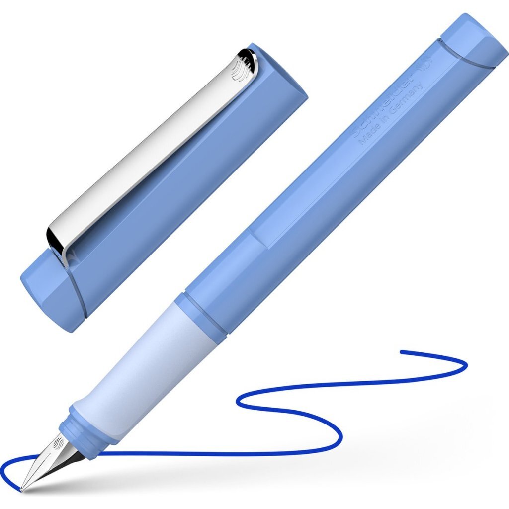 Schneider S-160225 Plniace pero, podstavec M, pravák, nebesky modrá