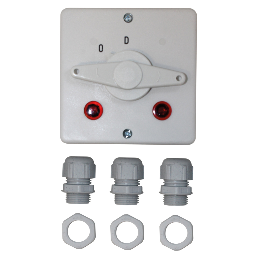 Neznačkový sprchový spínač, 2-polohový