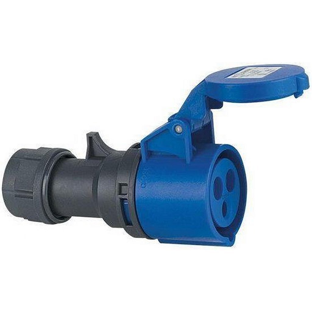 ABL CEE Protikontaktná zástrčka 3-kolíková sivo-modrá