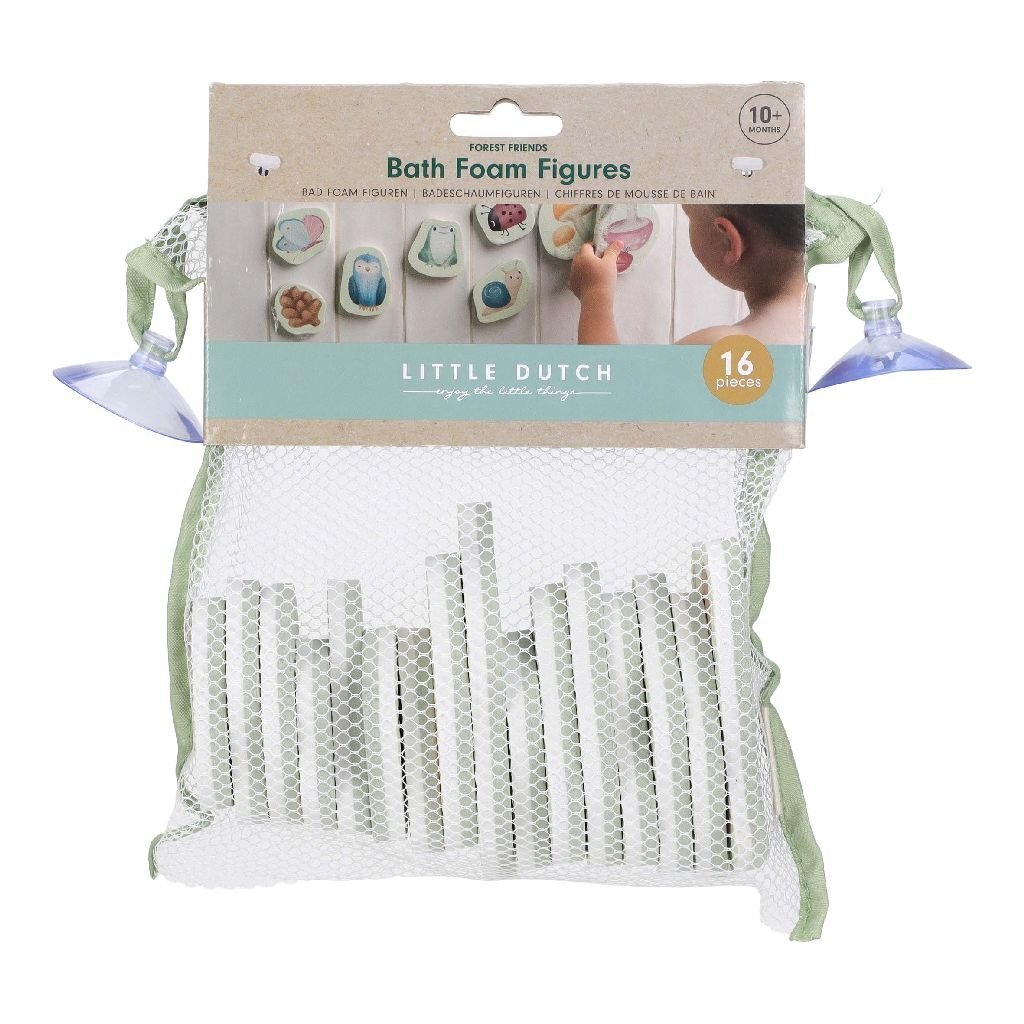 Little Dutch Friends &amp; Fairy Garden penové figúrky do kúpeľa, 16 dielikov