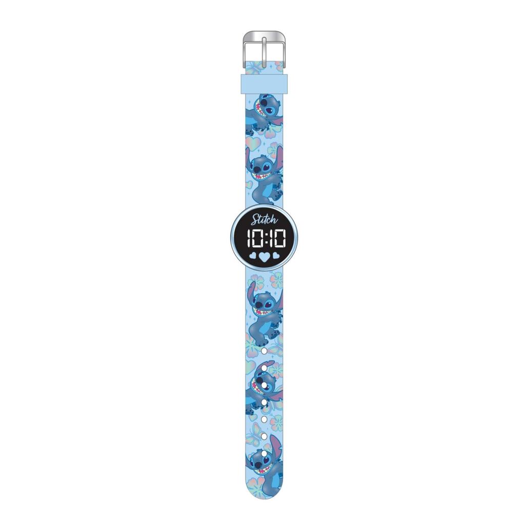 Okrúhle LED hodinky Accutime Disney Stitch