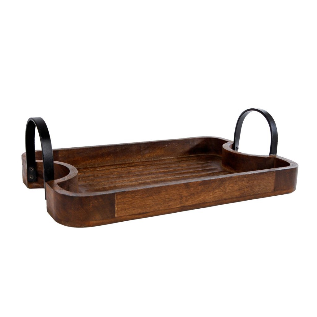 Drevený podnos Mango 40x25x6,5 cm hnedý