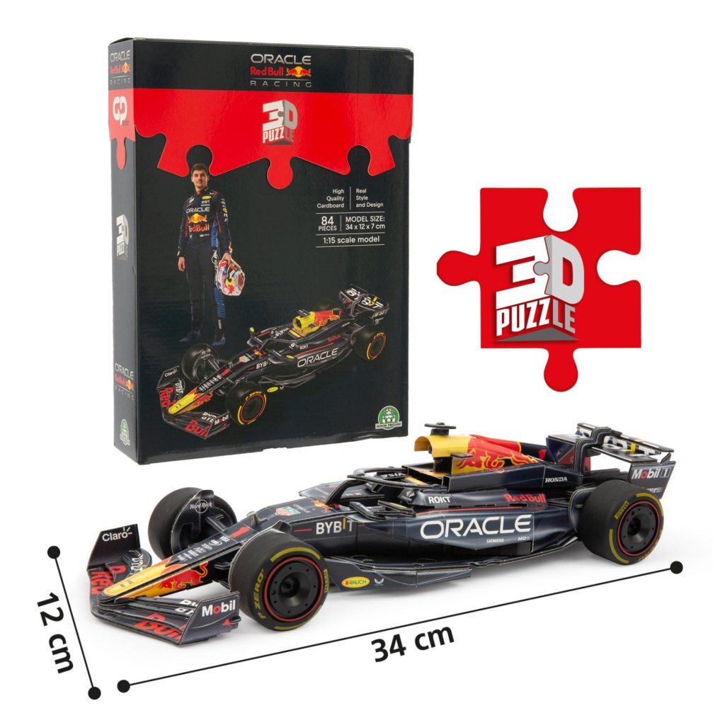 3D puzzle Formula 1 Red Bull Max Verstappen 84 dielikov