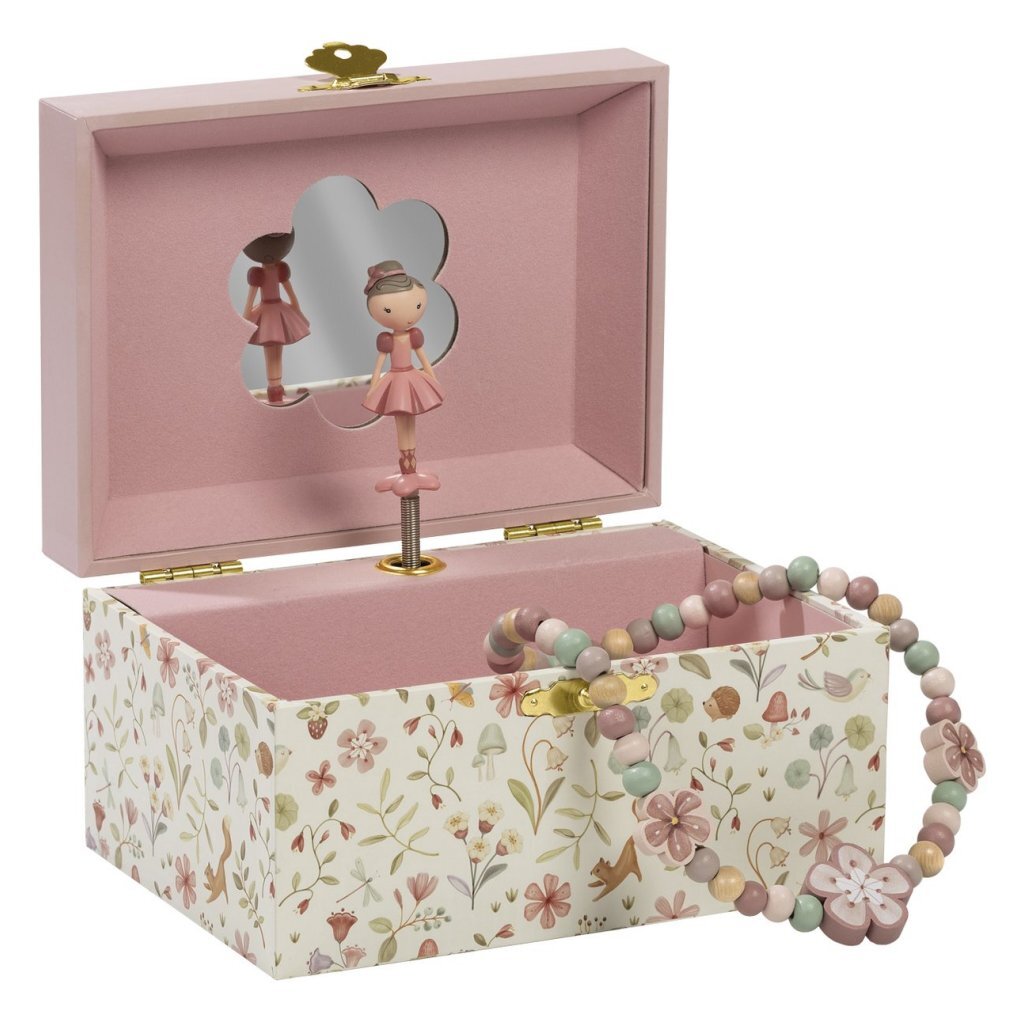 Malá holandská šperkovnica s hudbou ružová