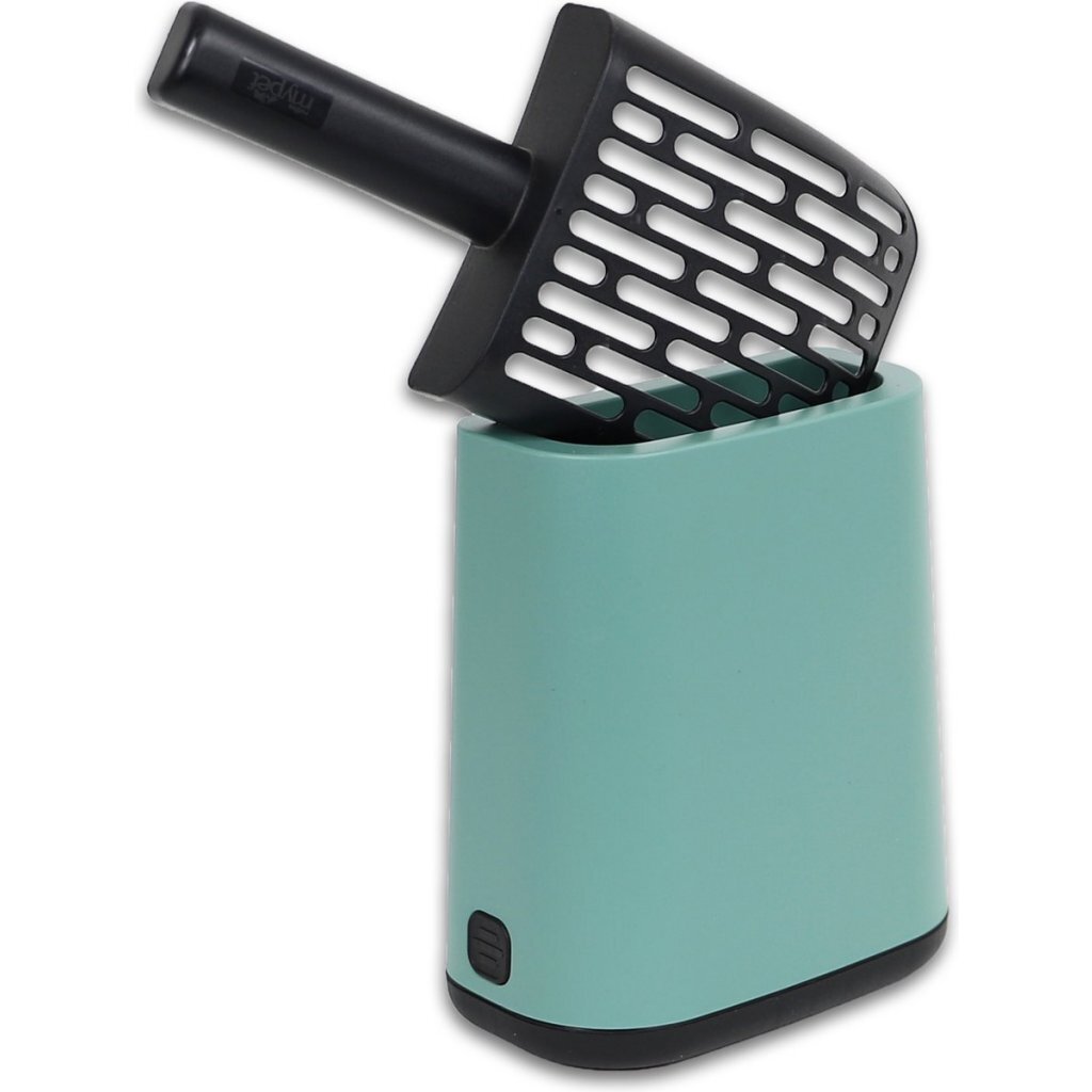 Rotho Biala lopatka na mačaciu podstielku + vrecká a držiaky, zelená s imelom