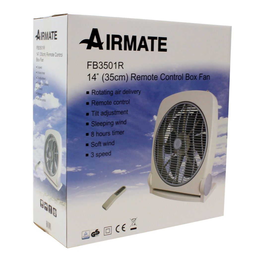 Ventilátor Airmate Box + diaľkové ovládanie 8h časovač