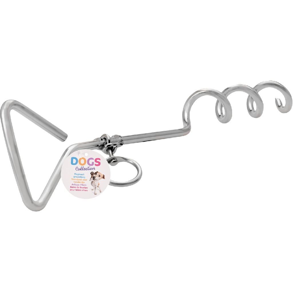 Kovový kolík na vodítko pre psa 40 cm