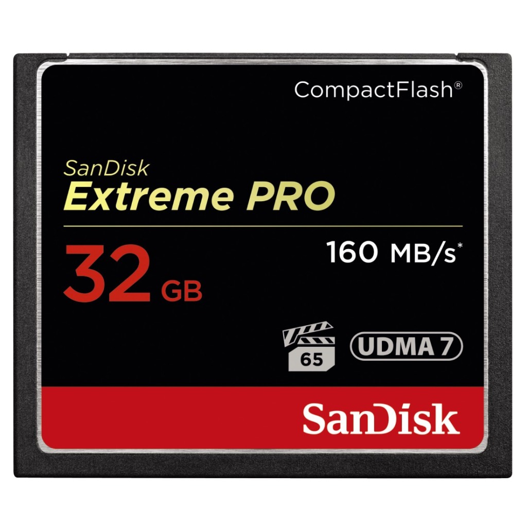 Sandisk CF Extreme Pro 32GB 160MB/s.