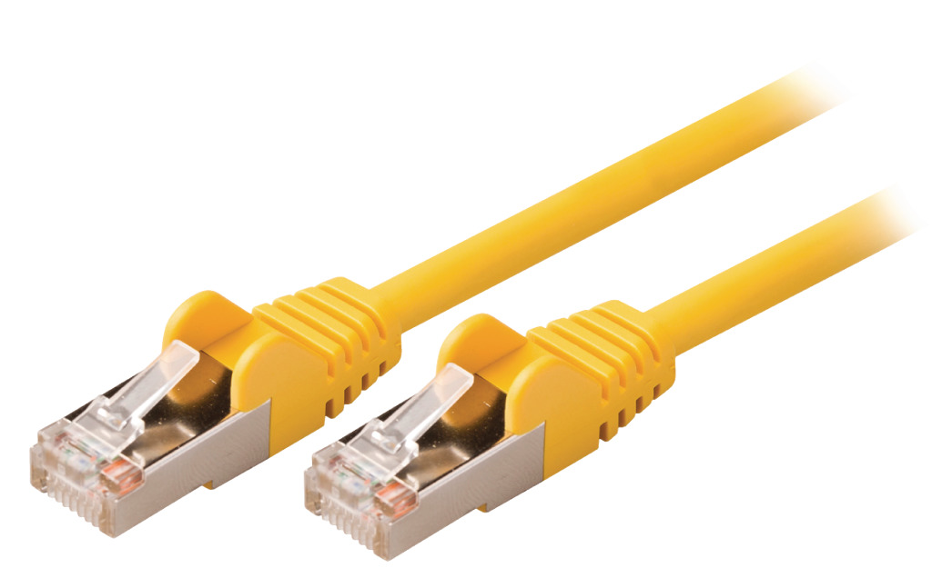 Valueline VLCP85121Y025 Sieťový kábel Cat5e SF/UTP RJ45 (8/8) samec - RJ45 (8/8) samec 0,25 m žltý