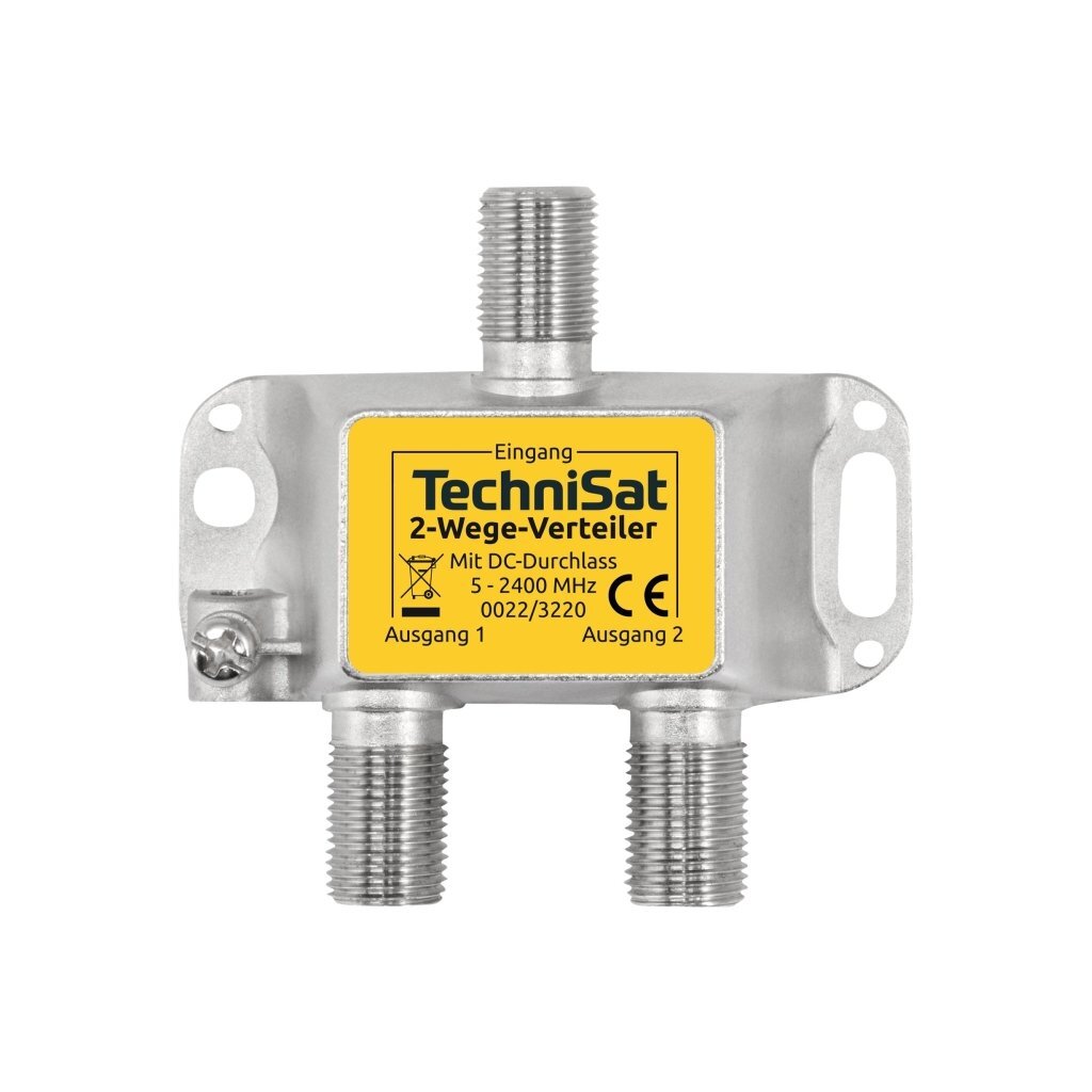 2-cestný rozdeľovač Technisat, priechodka pre jednosmerný prúd