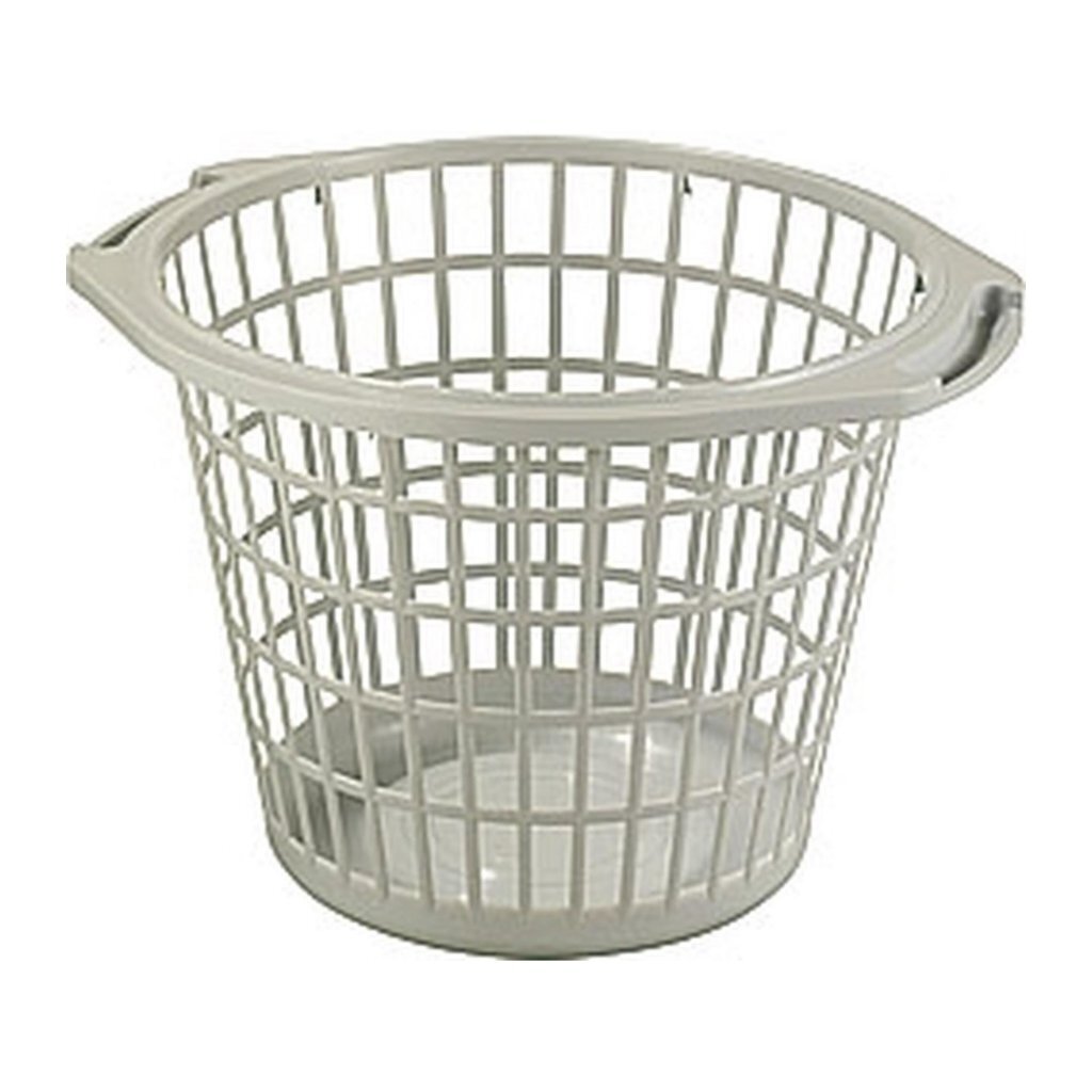 Kôš na bielizeň okrúhly 48 cm sivý