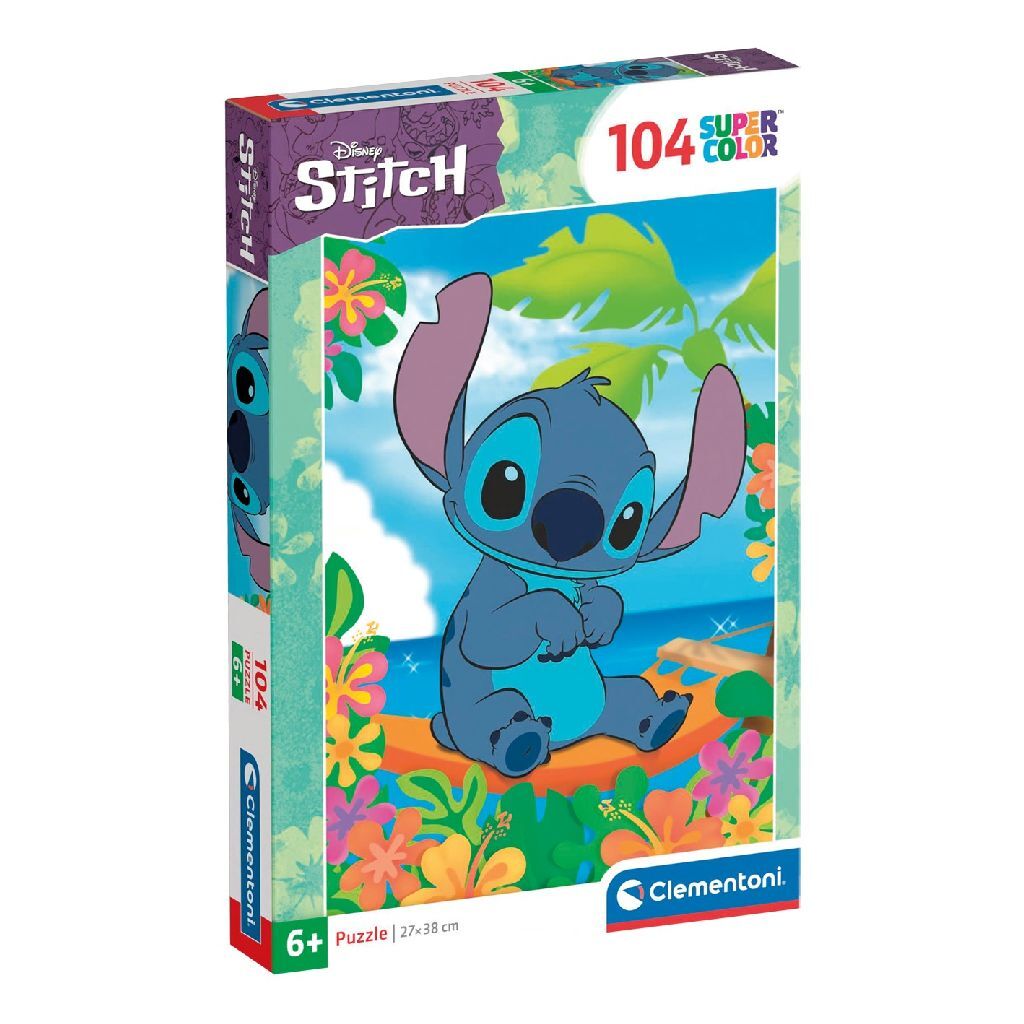 Clementoni Super Color Puzzle Disney Stitch 104 dielikov