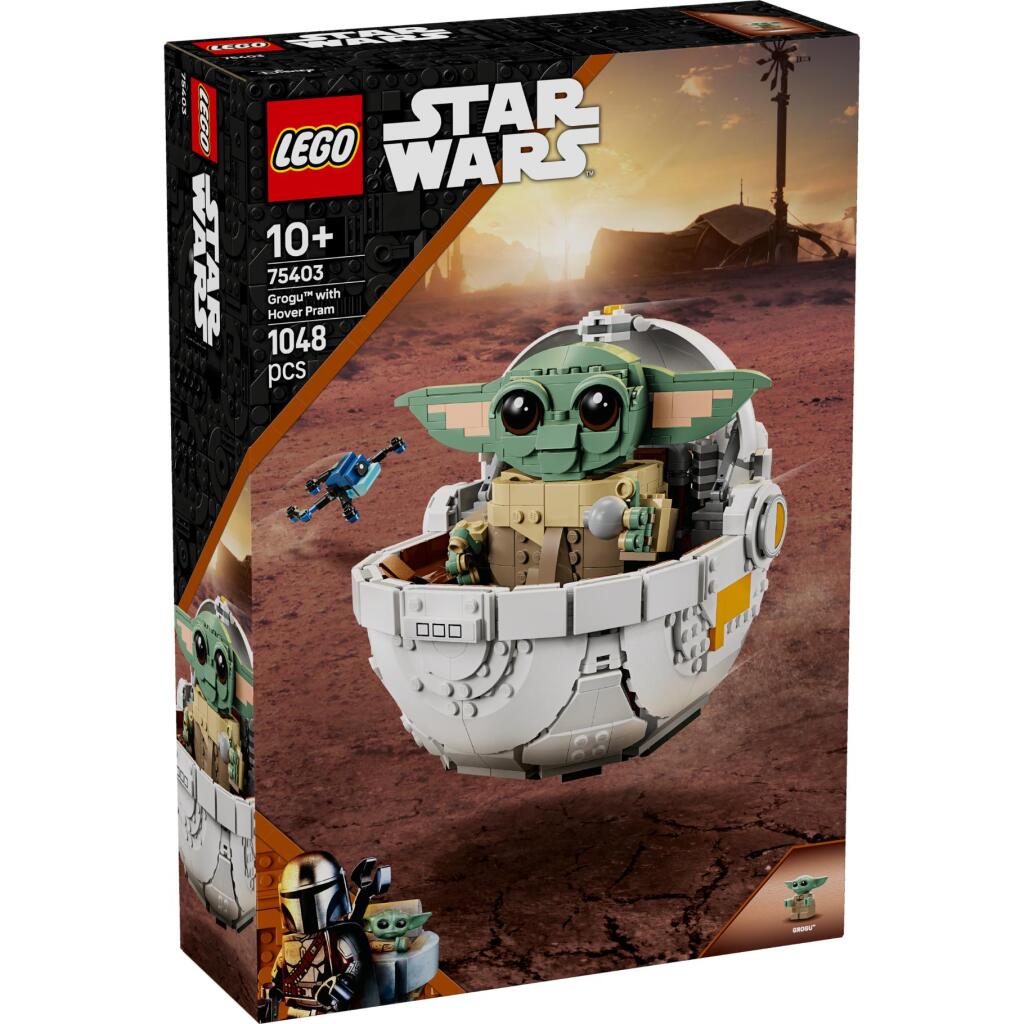 Lego Star Wars 75403 Grogu s vznášajúcim sa kočíkom