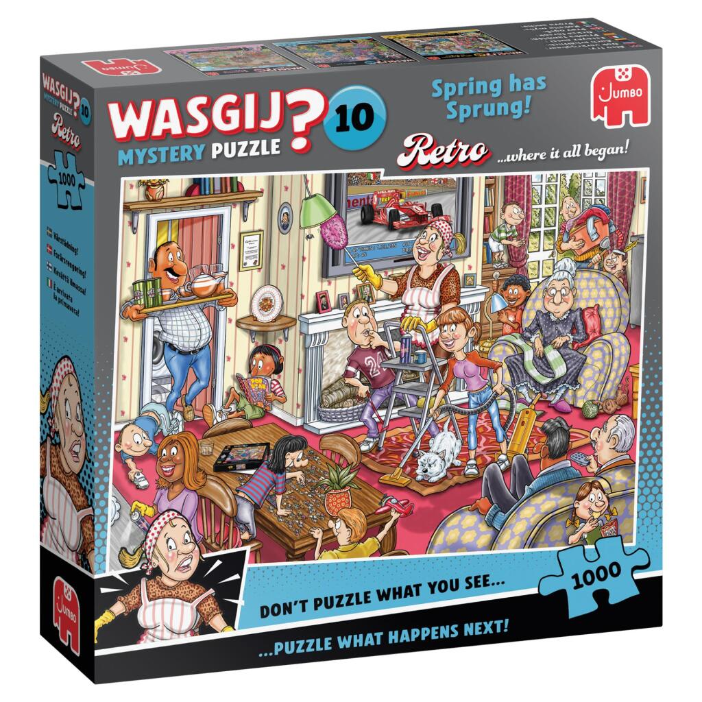 Jumbo puzzle Wasgij Retro Mystery 10 Jarné upratovanie 1000 dielikov
