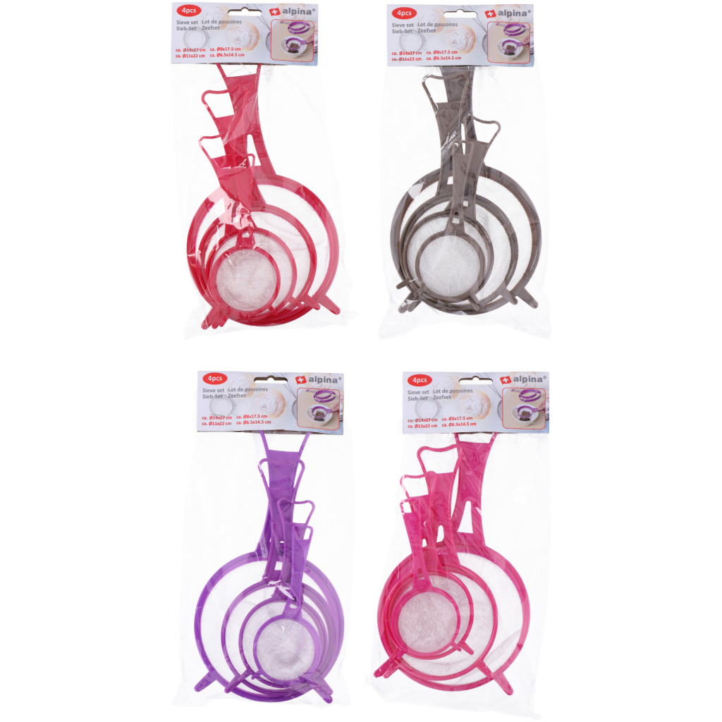 Sada sít Alpina, 4 dielna, plastová, rôzne verzie