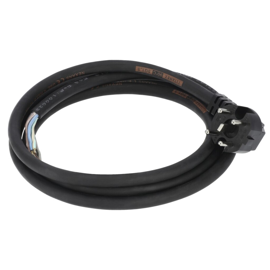 Pripojovací kábel zariadenia Xavax s pravouhlým napájacím konektorom