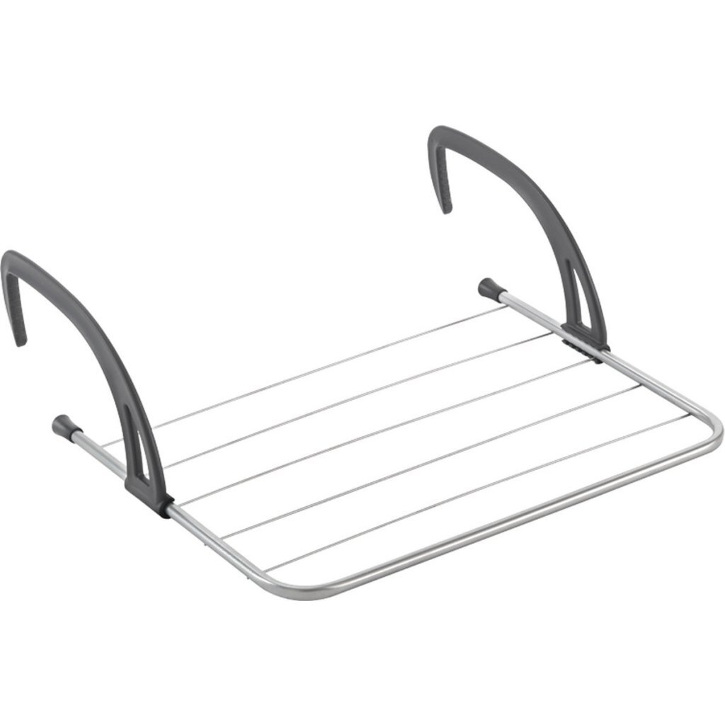 Metaltex Favonio sušiak na radiátory, balkón, 3 m, šnúra na bielizeň, strieborná/čierna