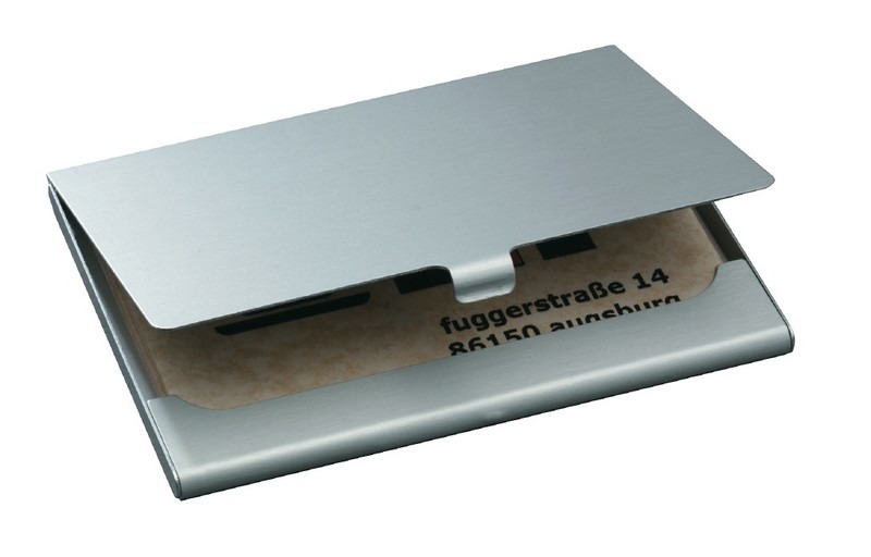 Puzdro na vizitky Sigel SI-VZ135, matne strieborné