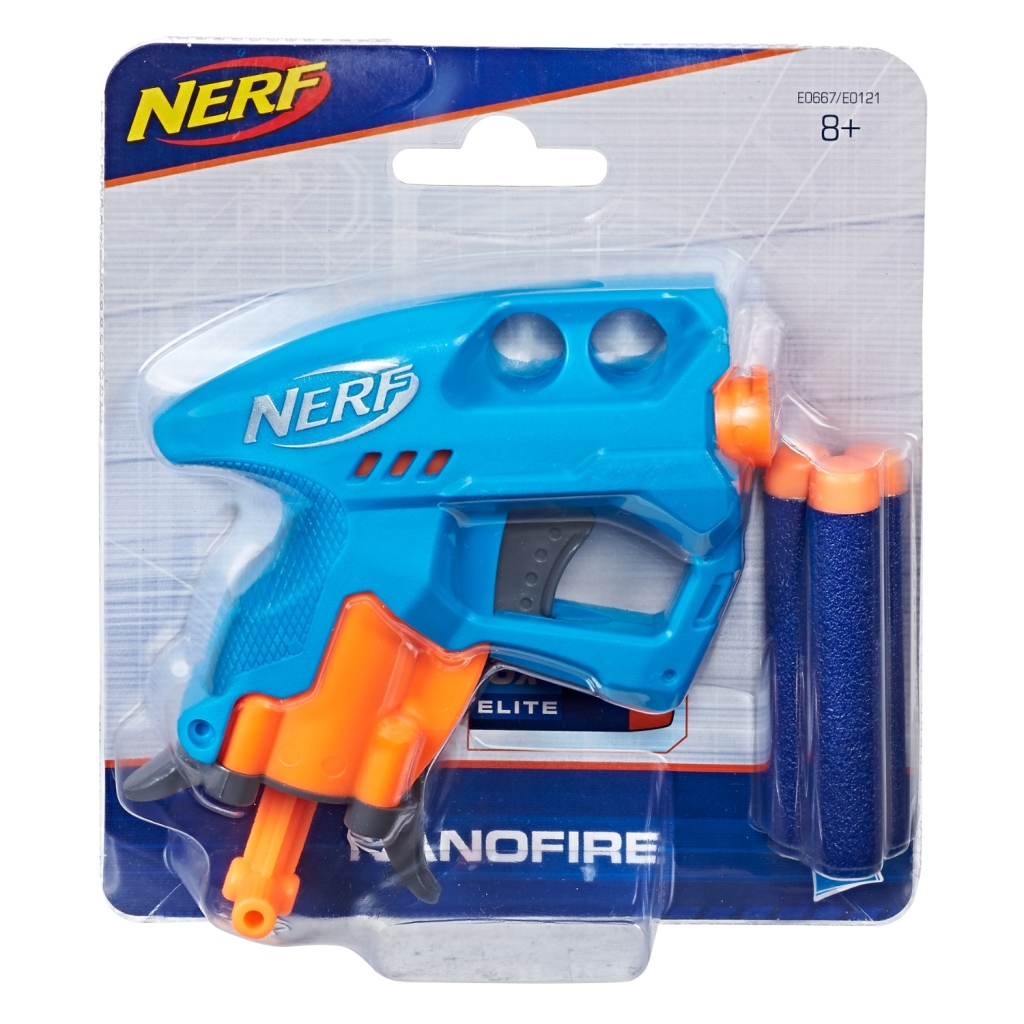 Nerf Nano Fire + 3 šípky rôzne farby