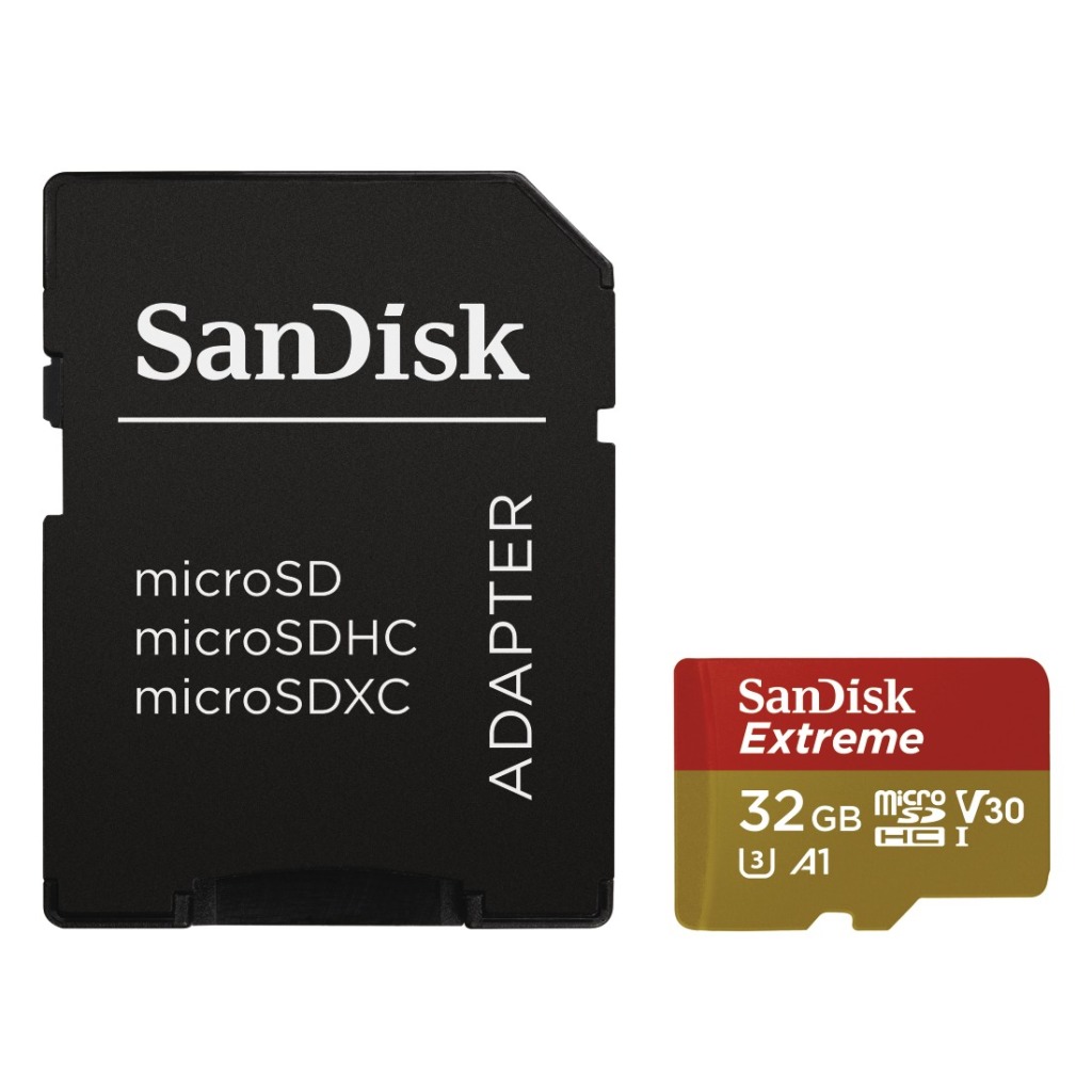 Pamäťová karta Sandisk MicroSDHC Extreme 32GB 100MB / 60MB, U3, V30, A1