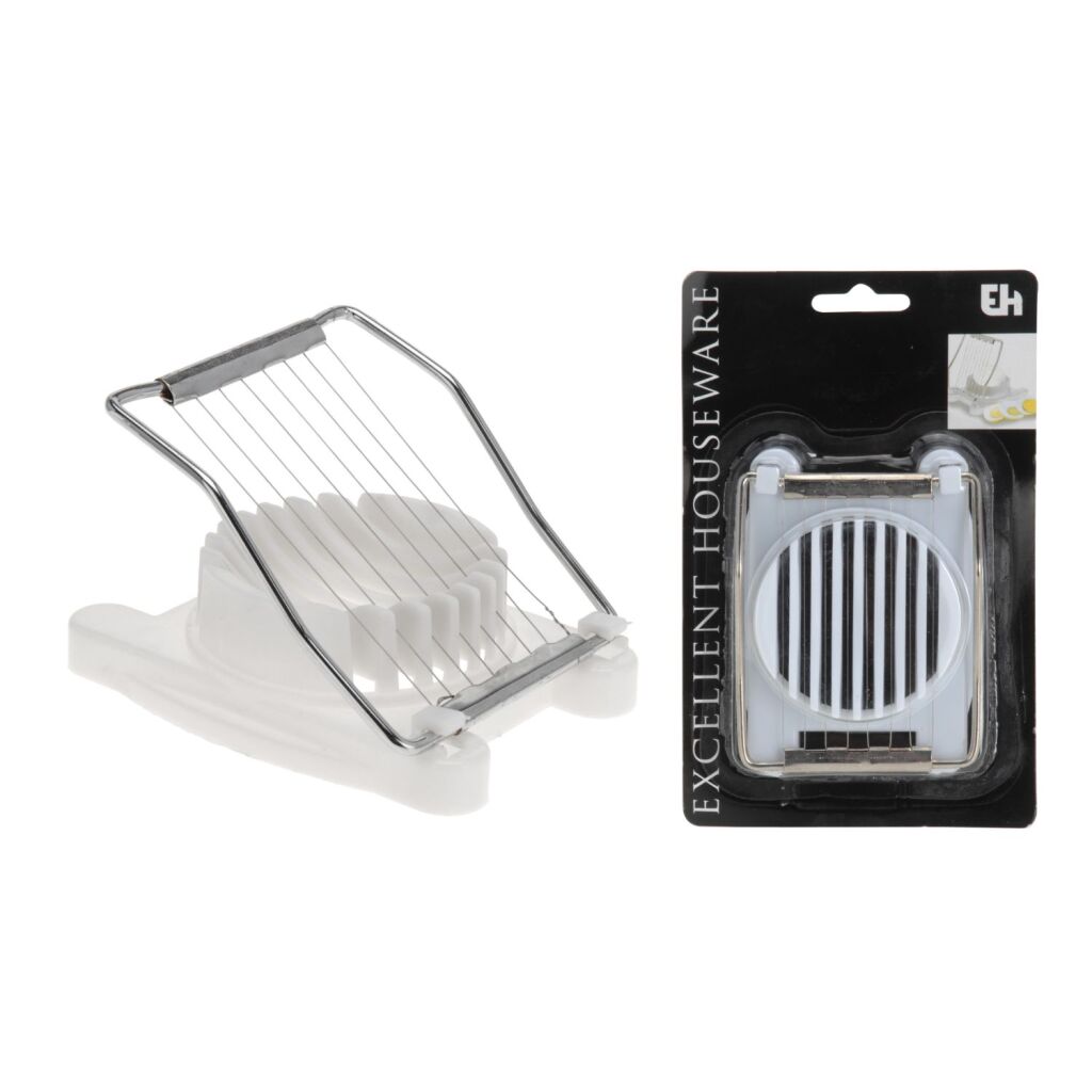 Vynikajúci krájač vajec Houseware, biely/nehrdzavejúca oceľ