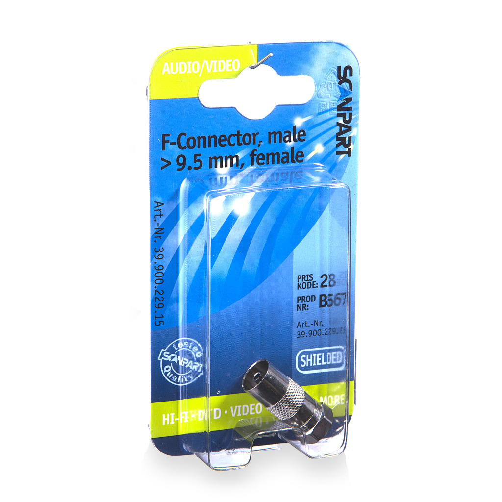 Adaptér Scanpart Ant.F-konektor(m)-9,5(f)