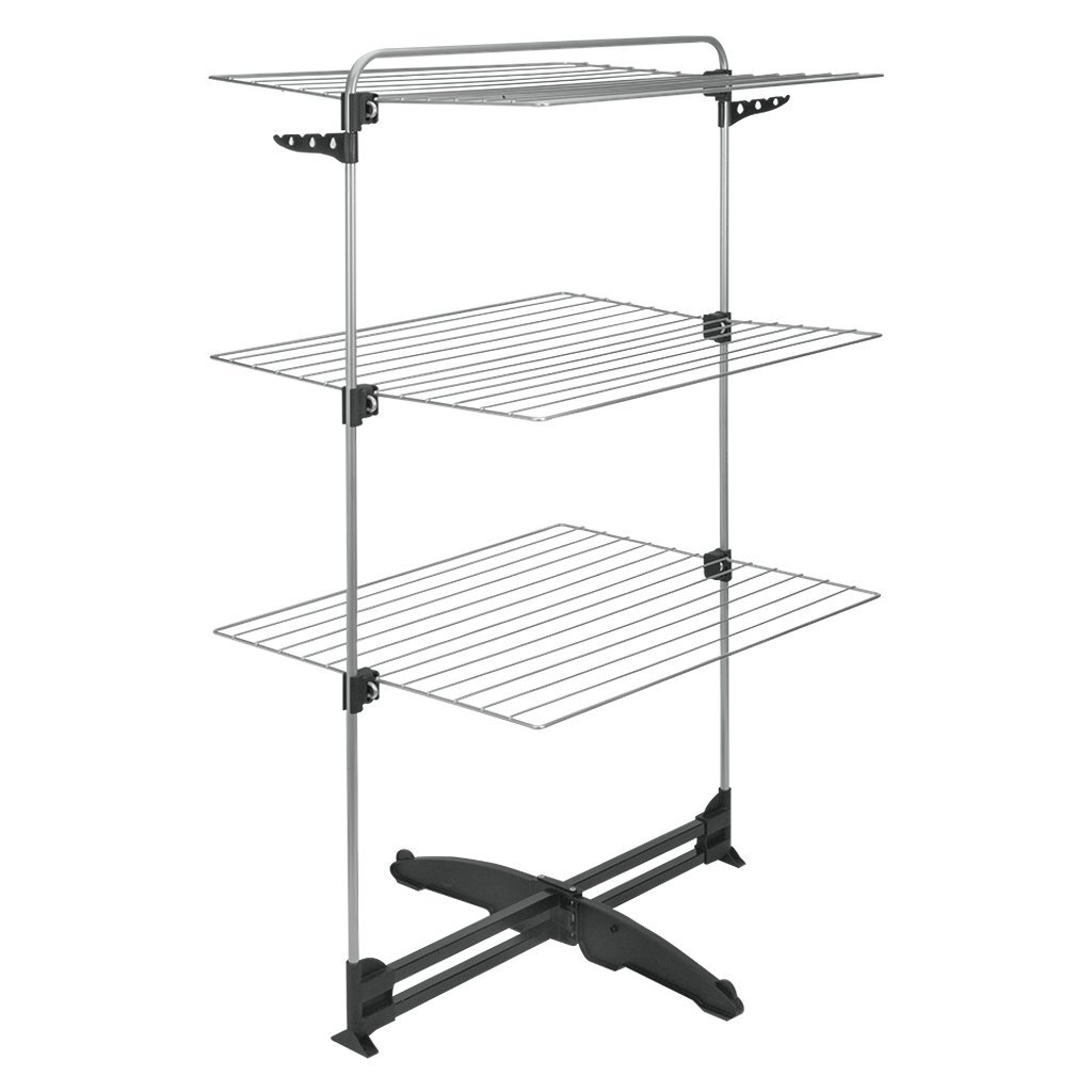 Sušiak na bielizeň Metaltex Storm 34 m, pružina na sušenie, strieborná/čierna