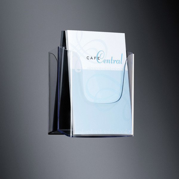 Nástenný držiak na brožúry Sigel SI-LH115 A4, priehľadný akryl, 1 priehradka