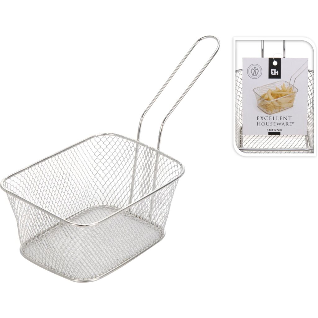 Košík na hranolky Excellent Houseware 14x11x7 cm z nehrdzavejúcej ocele